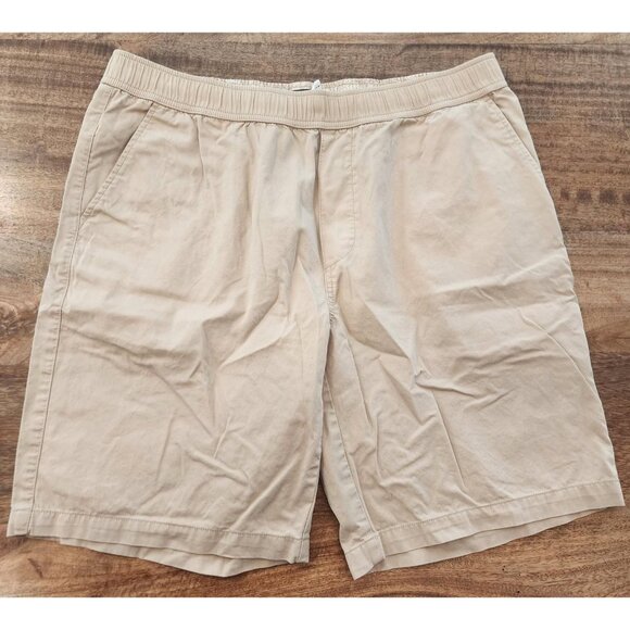 Reyn Spooner Shorts Mens Large Khaki Elastic Waist Drawstring Chino Casual - Picture 1 of 13